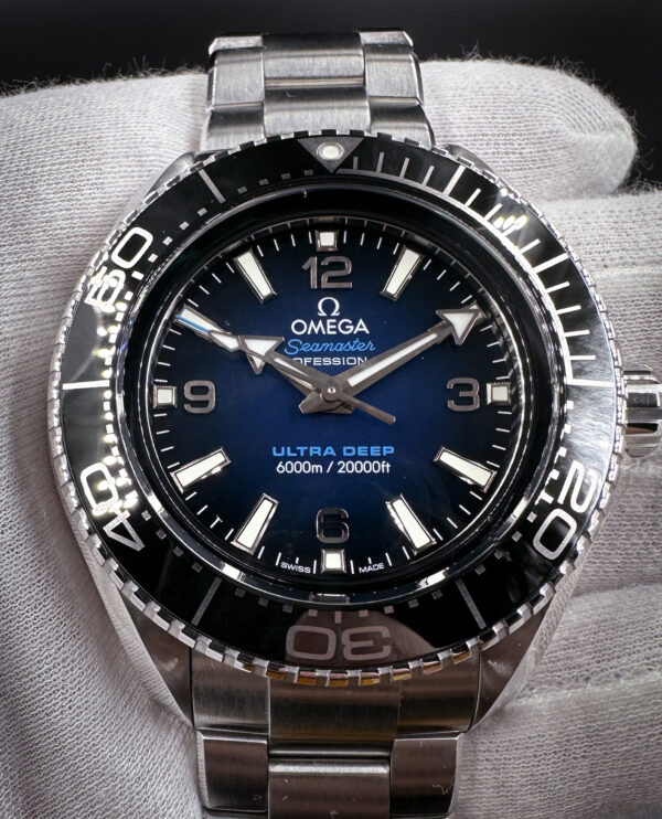 Omega Seamaster 215.30.46.21 "Ultra Deep" Planet Ocean 45.5 Steel + Full Kit