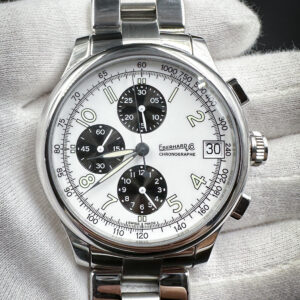 NEW Eberhard & Co. Panda 31051 Stainless Steel Automatic Chronograph 43mm Watch