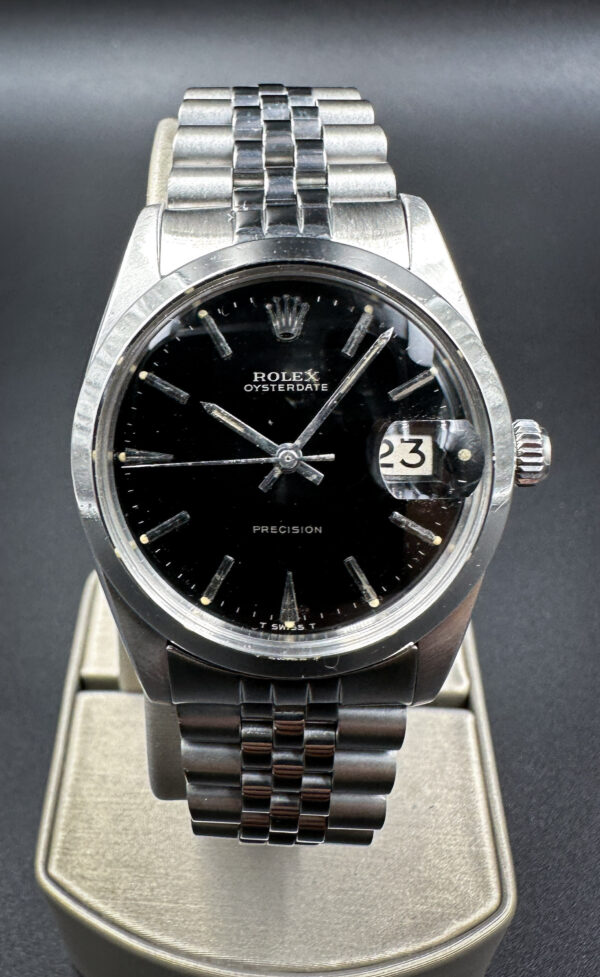 1966 Rolex Oyster Date Precision 6694 Black Dial 34mm