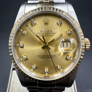 1991 Rolex Oyster Perpetual Datejust 16233 Factory Diamond Dial