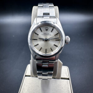 1978 Rolex Ladies Oyster Perpetual 6178 Silver Dial Automatic Oyster 26mm Watch