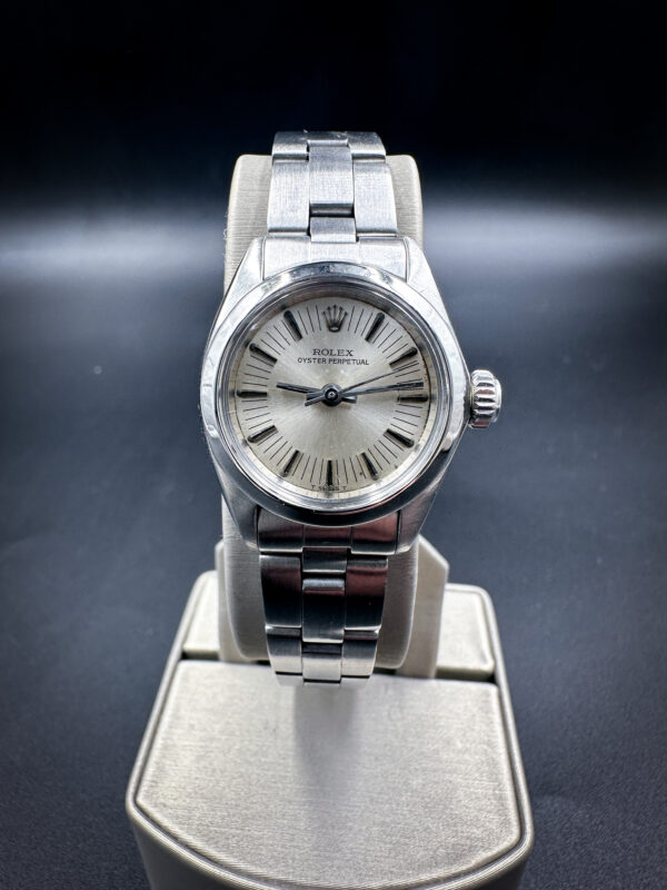 1978 Rolex Ladies Oyster Perpetual 6178 Silver Dial Automatic Oyster 26mm Watch