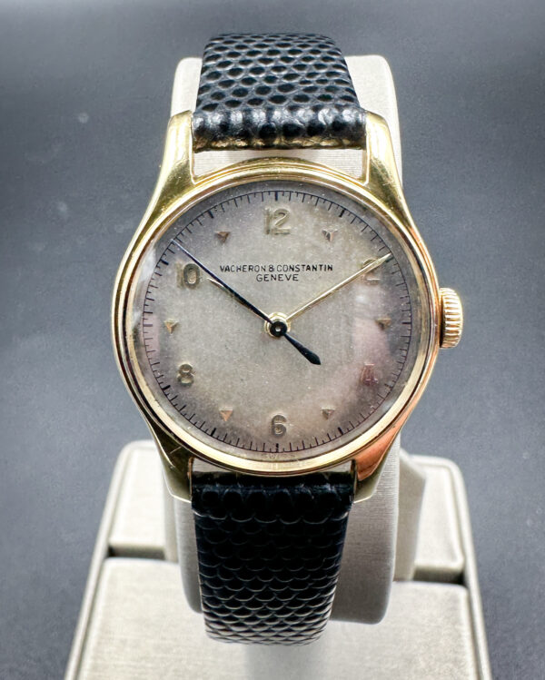 1940's Vacheron Constantin V466 Sweep Second 18k Gold Watch Original Case & Dial