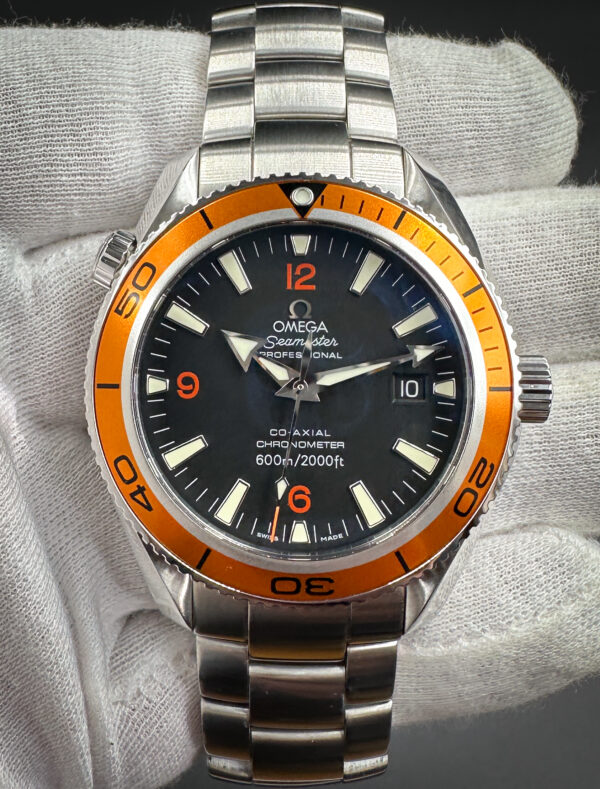 Omega Seamaster Planet Ocean 600m 2209.50.00 Burnt Orange Bezel & Black Dial