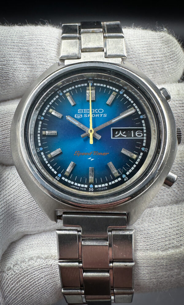 1974 Seiko 5-Sports Speedtimer Flyback JDM 7015-8000 Cal. 7015A Automatic