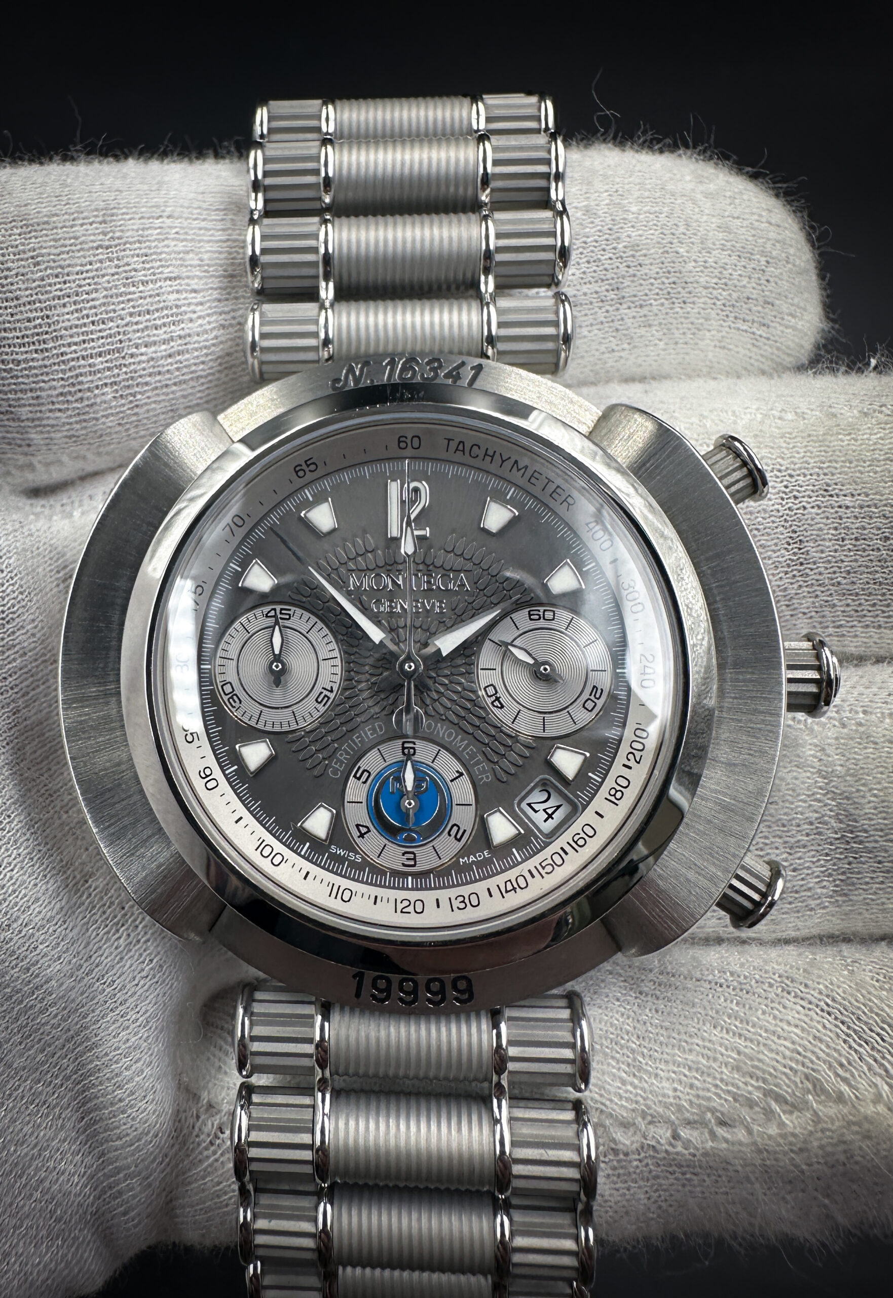 Montega Geneve MC01 Chronometre Chronograph Limited Edition 44mm Steel Automatic