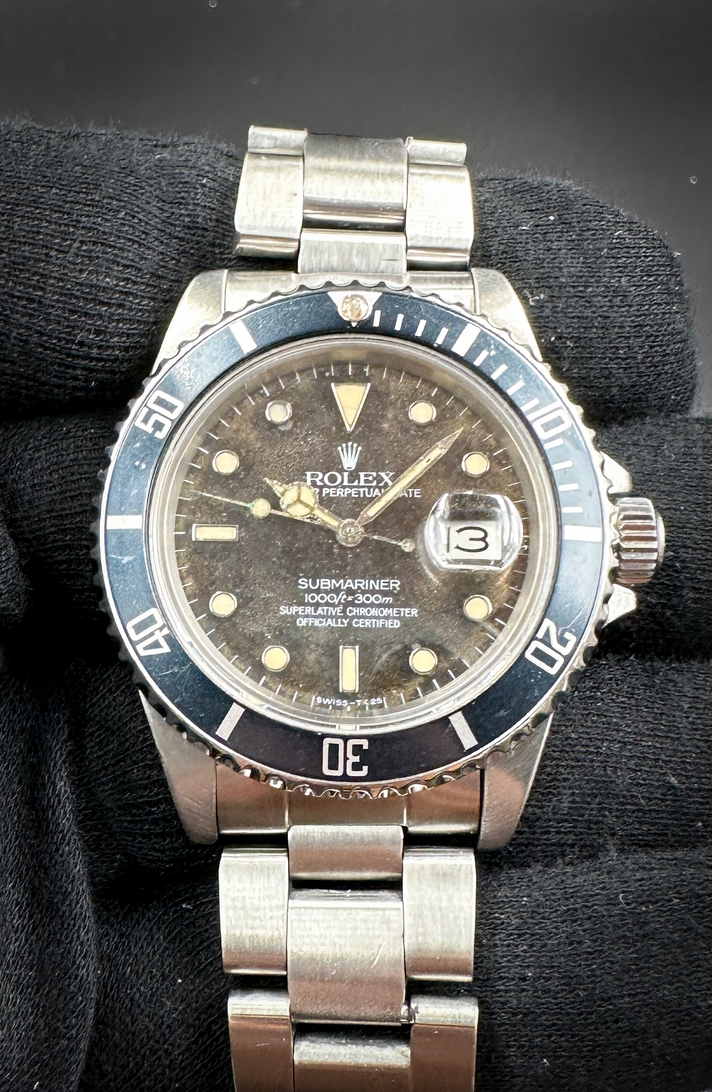 1984 Vintage Rolex Submariner Date 16800 40mm Tropical Dial & Bezel