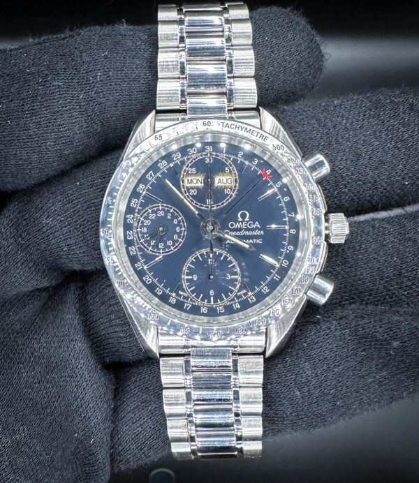 1990's Omega Speedmaster Day-Date 3521.80 Blue Dial 39mm w/ Box & Book