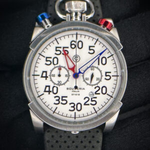 CT Scuderia Corsa Chronograph in a 44mm stainless steel case, featuring the Miyota 0S11 quartz movement. This Scuderia includes the outer box, inner case, booklet, and open warranty card. Italian design can only come from those who live and breathe a passion for flawless flair. A trait only inherited by birth and practice, the eye only sees superb mastery through generations of watchmakers. CT Scuderia watch is a perfect match for the world of elite sport-racing. Designed by Enrico Margaritelli, the CT Scuderia is designed to reflect a life of adventure, exploration, and accelerated style.