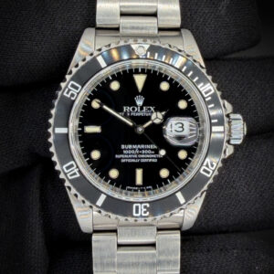 1991 Rolex Submariner Date 16610 (X-Serial) in a 40mm stainless steel case, powered by the Rolex caliber 3135 automatic movement. This Submariner was serviced 08 January 2026. This Submariner includes a new Wrist Wraith travel case and the TLC Warranty/authentication card. Accuracy Tested: +/-2 Spd / 284 Amplitude / 0.2ms Beat Error Serial Number: X480XXX