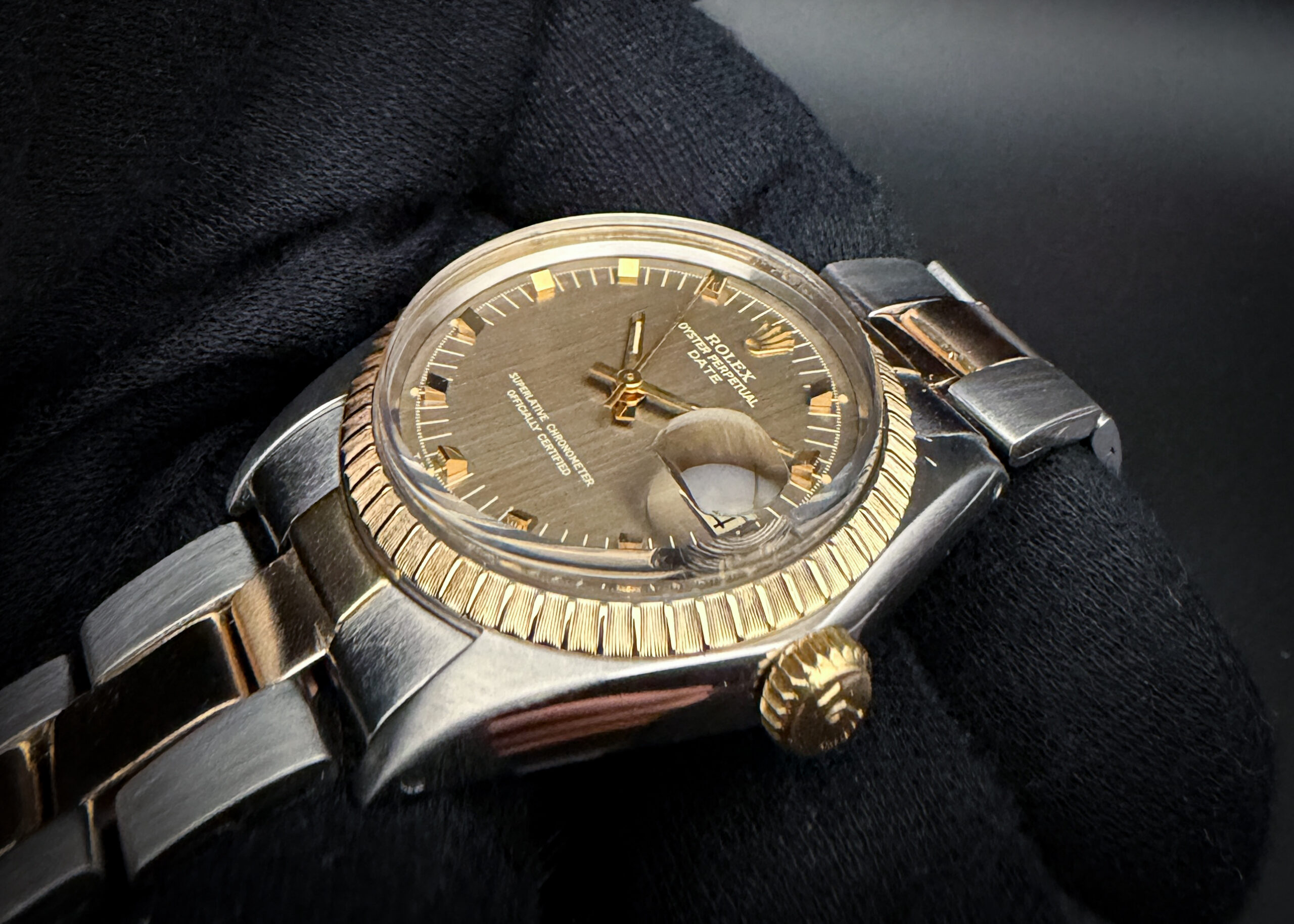 1969 Rolex 1505 Oyster Perpetual Date "Door Stop" Dial - Image 3